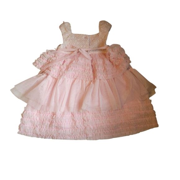 Isabella & Chloe Pink Ruffled Dress Size 18M - Picture 2 of 4